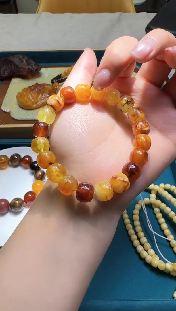 手链琥珀未镶嵌多样性发一件763