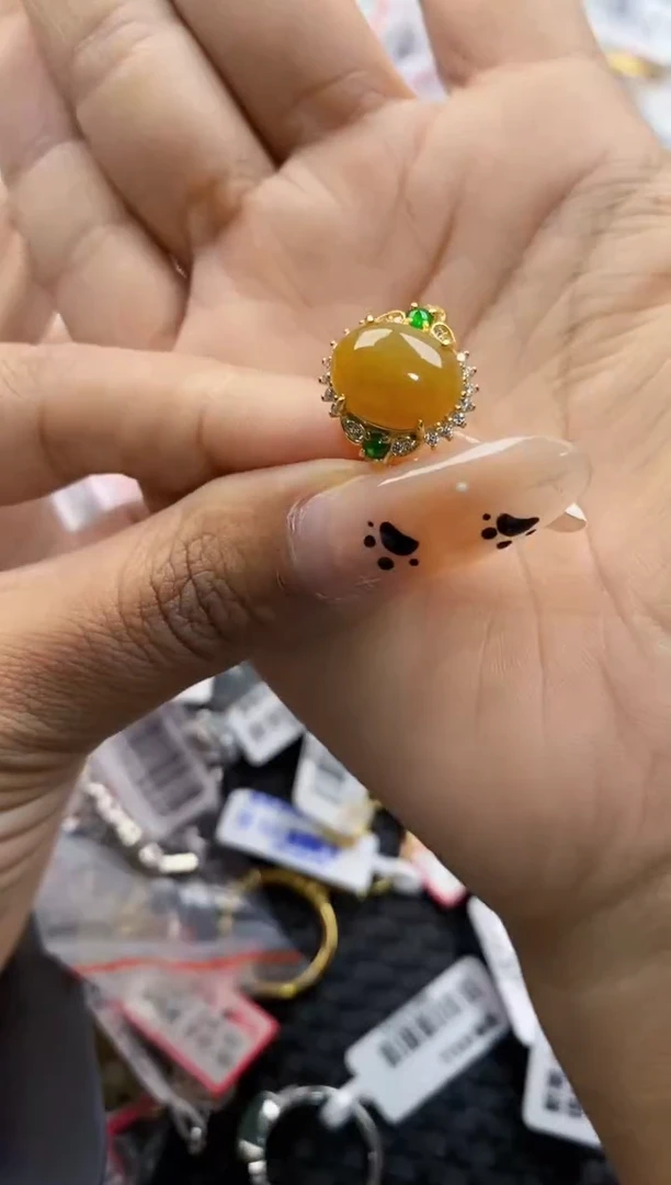 翡翠戒指银S925镶嵌2222    5