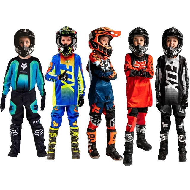 越野摩托车服童装速降服赛车服少儿卡丁服山地车服户外骑行装备夏