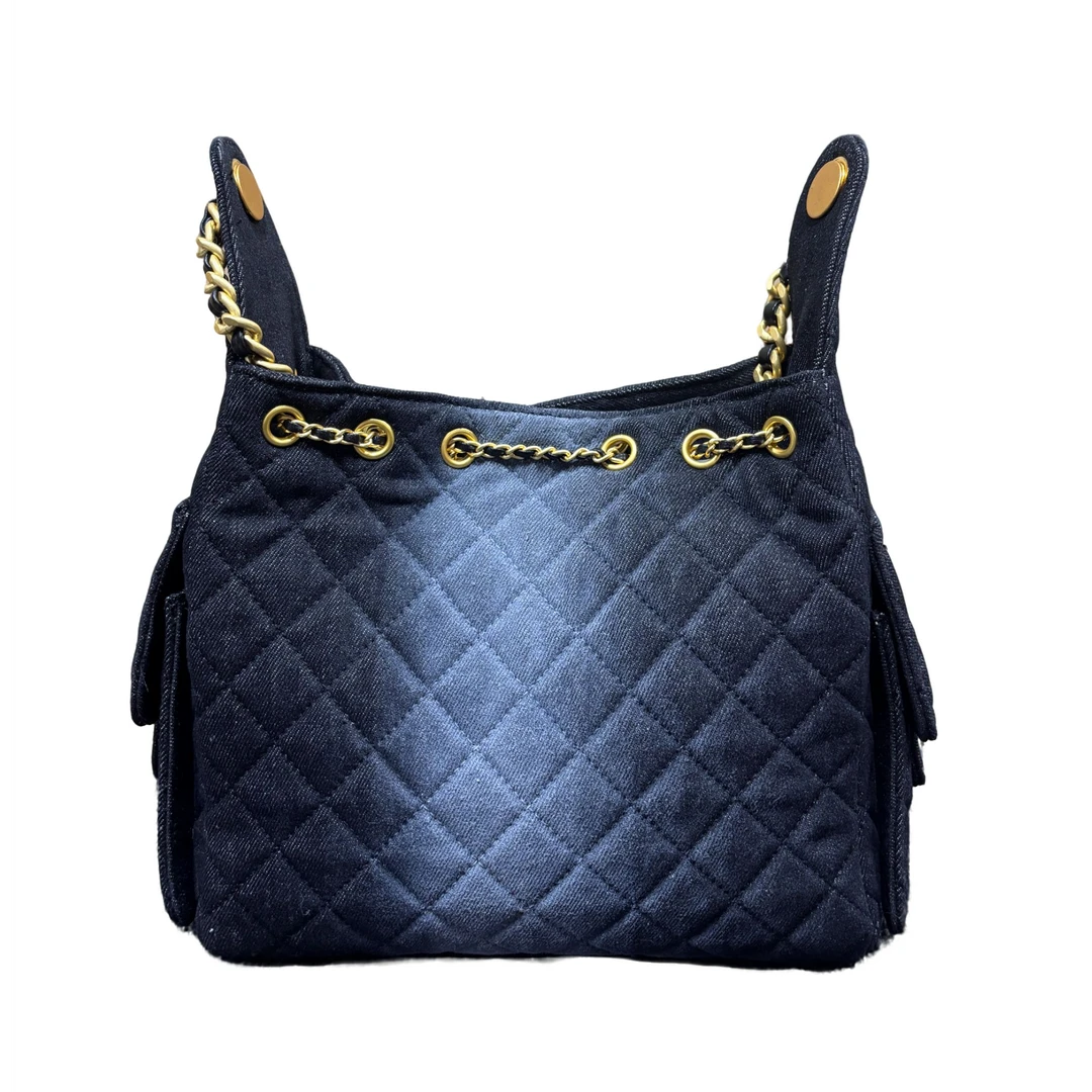 Laugh Queen手工打造真皮女士新款 0069-1 牛仔黑 耳朵28cm