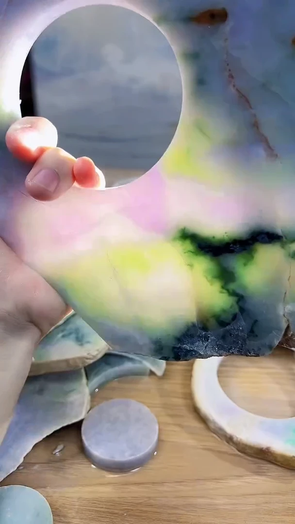 翡翠裸石缅甸翡翠A货文7691