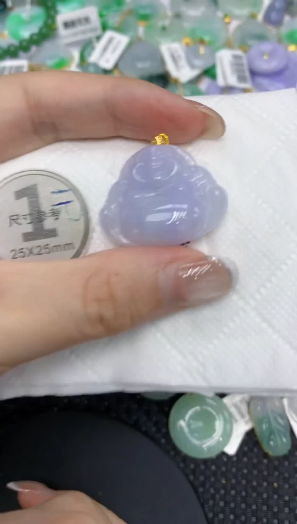 颈饰18K金镶嵌翡翠111111