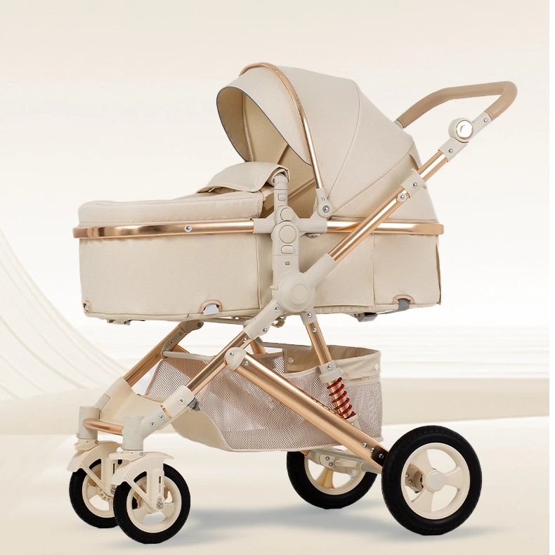 婴儿推车双向可坐可躺轻便折叠高景观新生儿出行必备童车