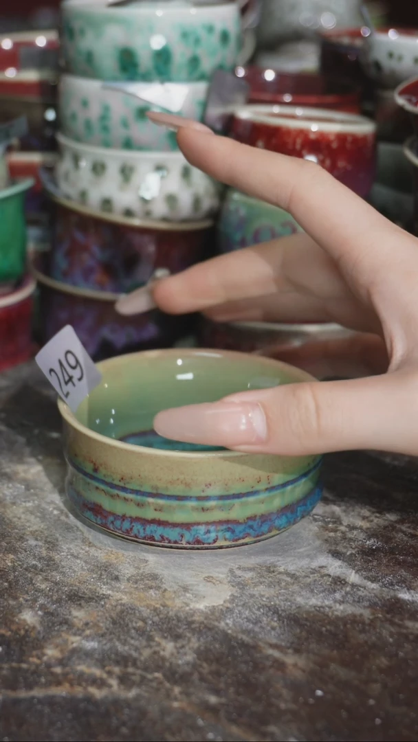 摆件精品窑变钧瓷茶器