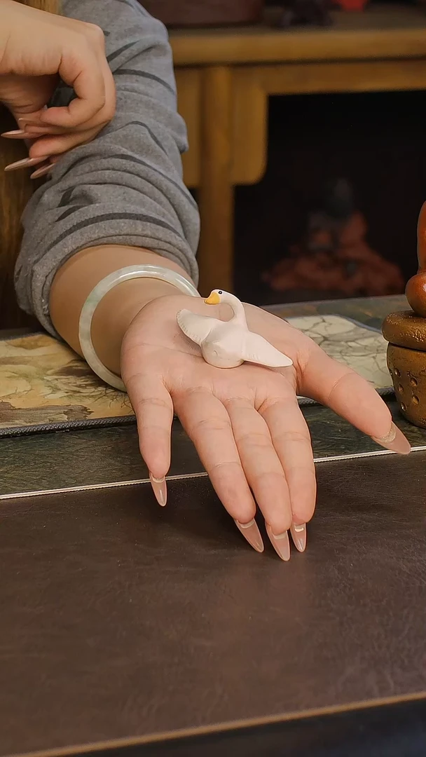 紫砂茶宠大白鹅茶宠