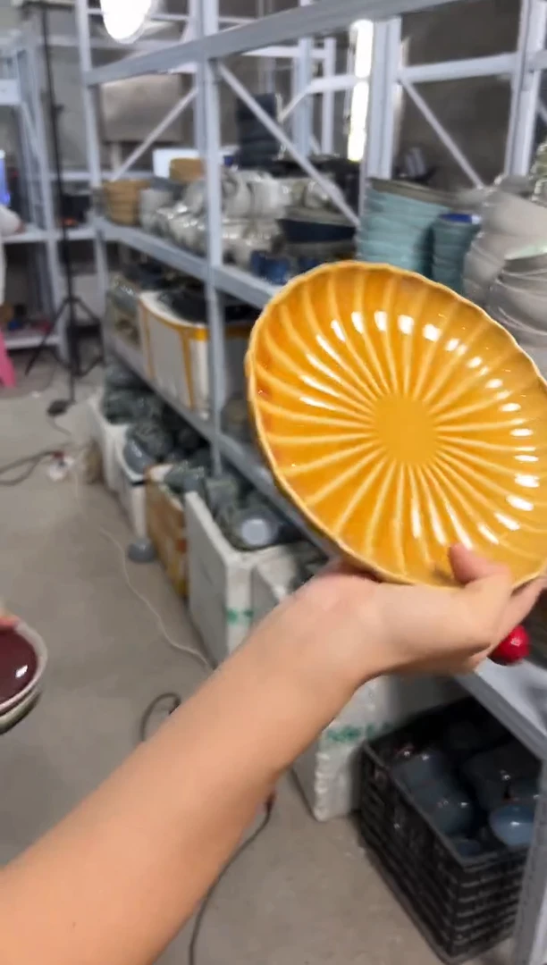 陶瓷外贸尾货瑕疵满20包邮X小盘