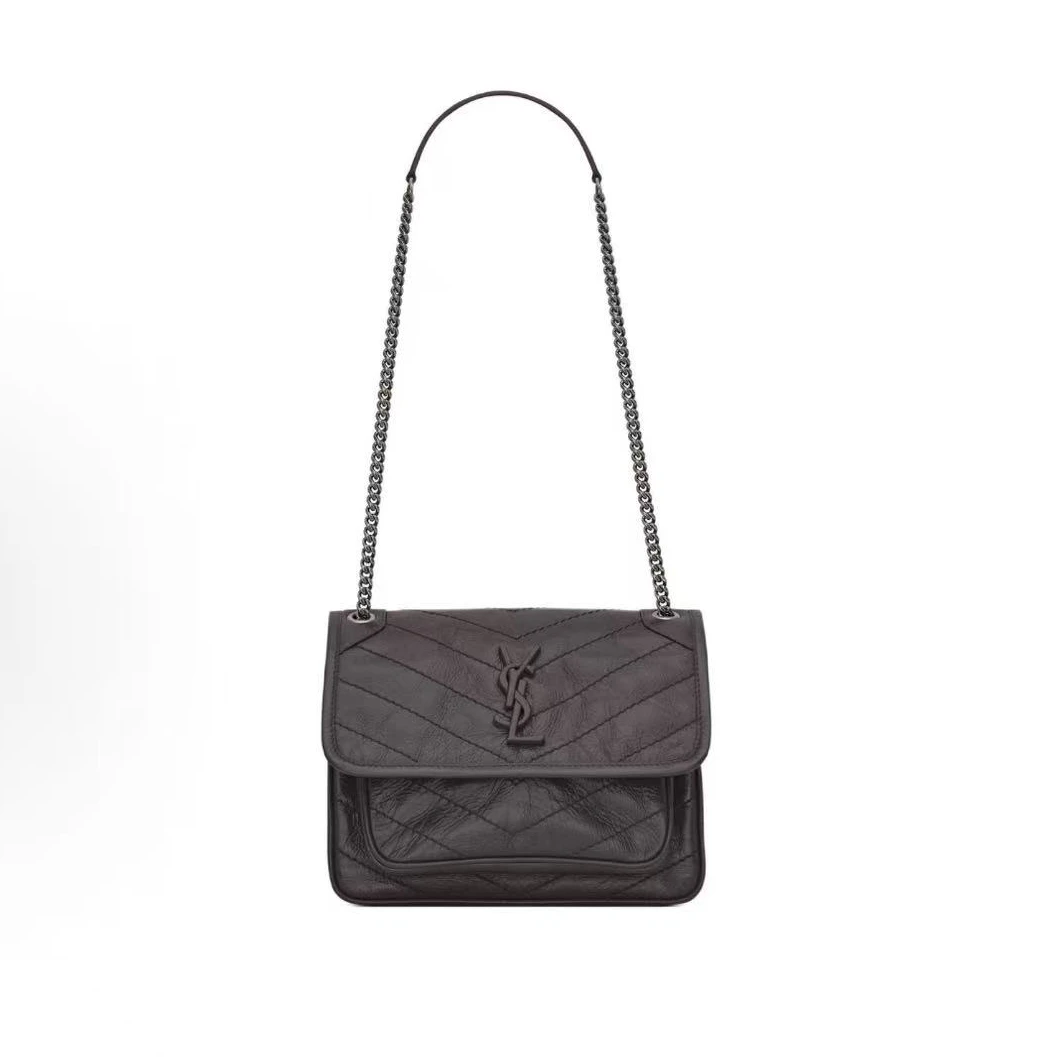 99新 YSL/圣罗兰 思斯专属 圣罗兰niki单肩斜挎包 LM4284