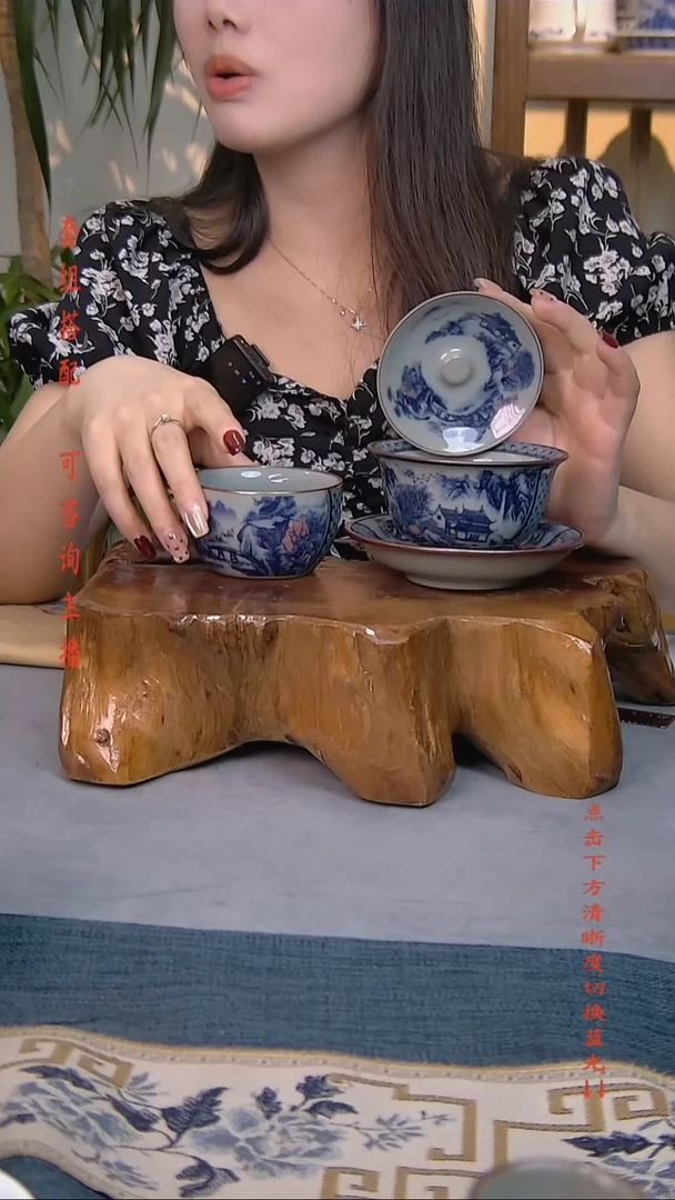 简装家用款2件套 老陶泥开片纹陶瓷茶具