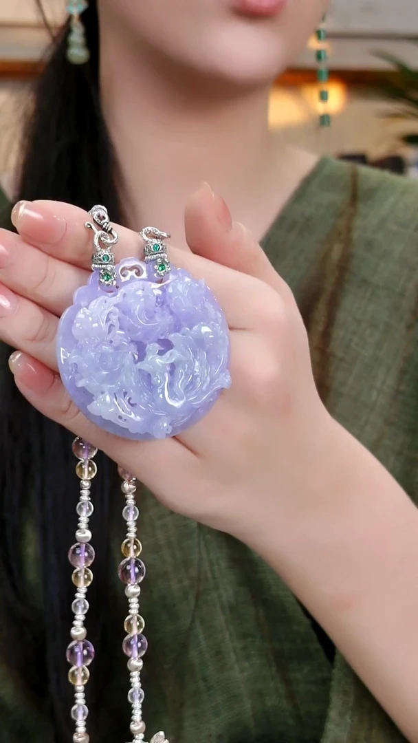 颈饰未镶嵌翡翠国风