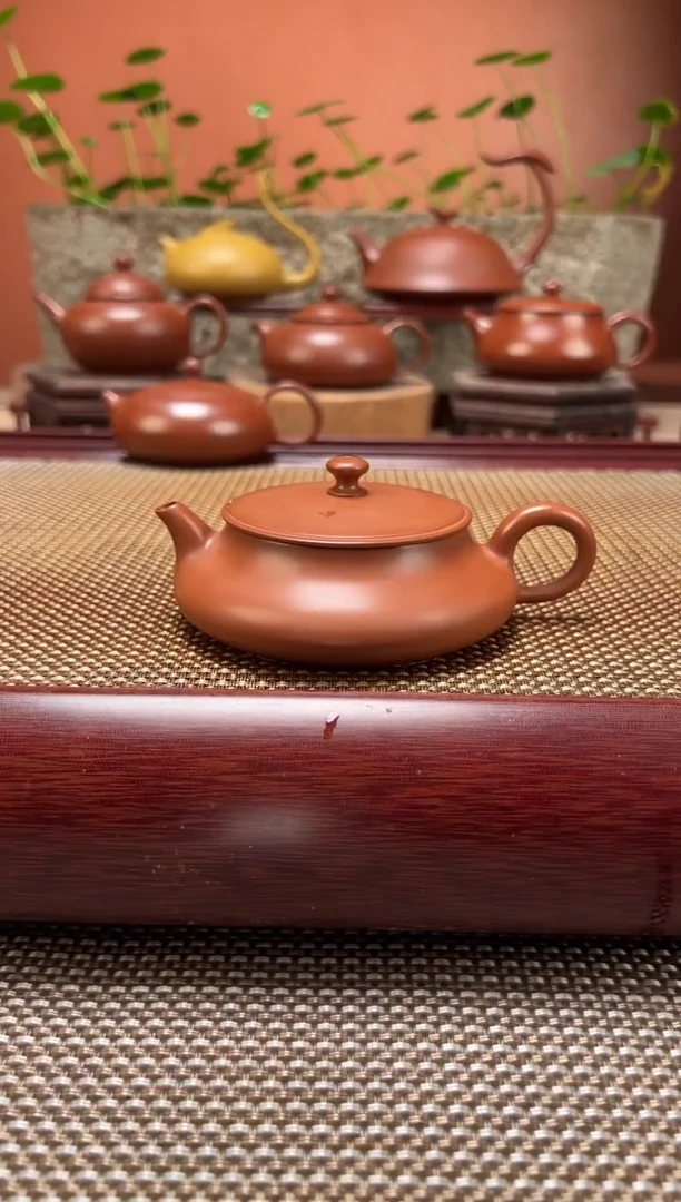 超薄胎 扁明炉 原矿朱泥 纯手制