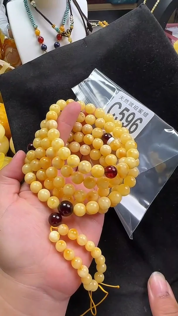 蜜蜡未镶嵌珠宝奇石天然蜜蜡佛珠9＋