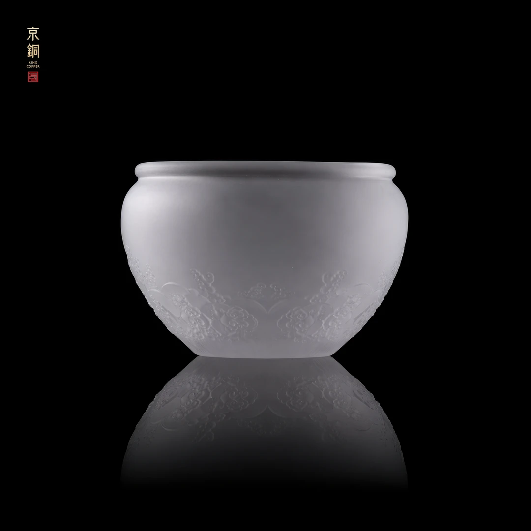 【山海茶洗】原创精品手工非遗失蜡法琉璃茶洗中式高档水晶茶器茶海