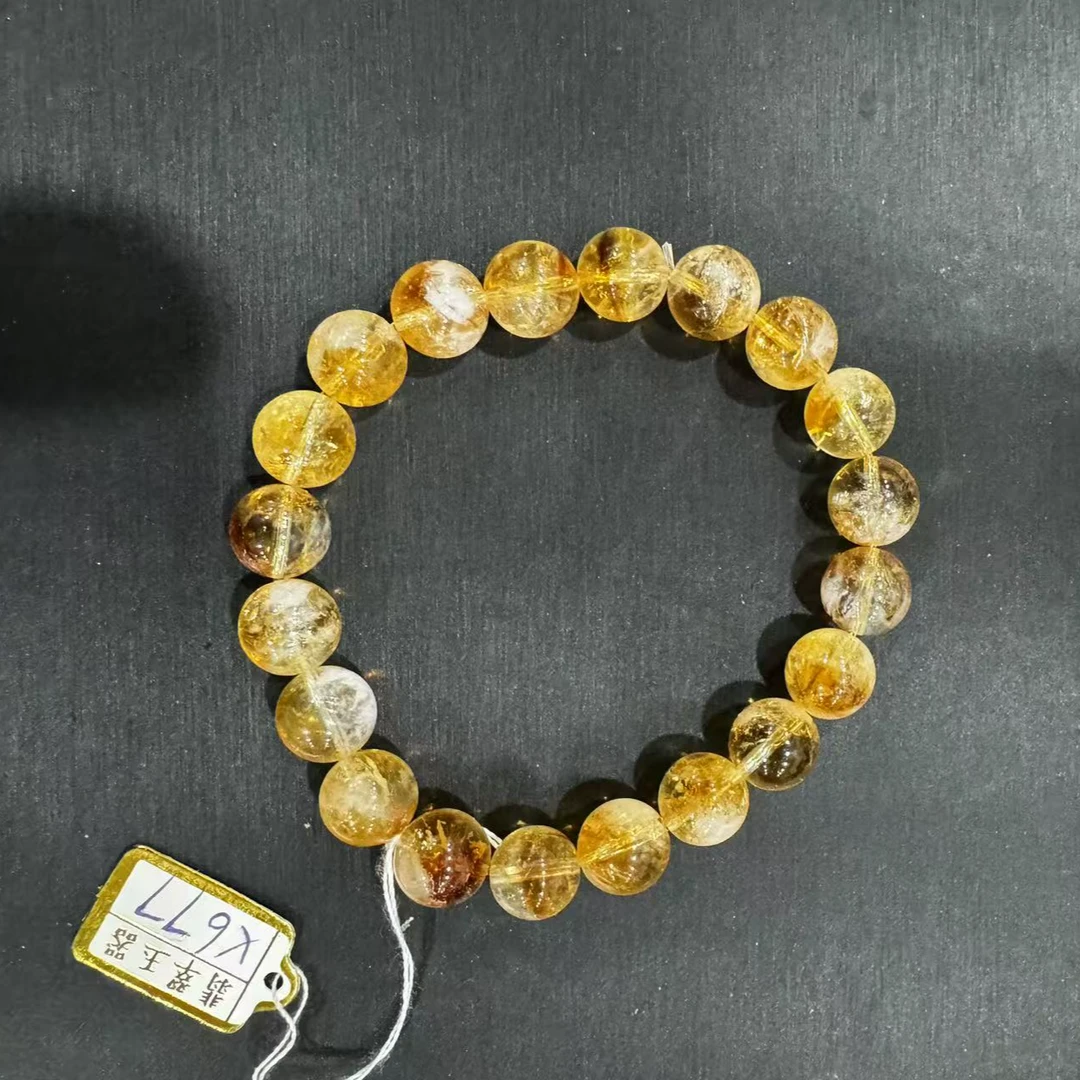 【仔仔臻选】天然黄水晶手串卡10