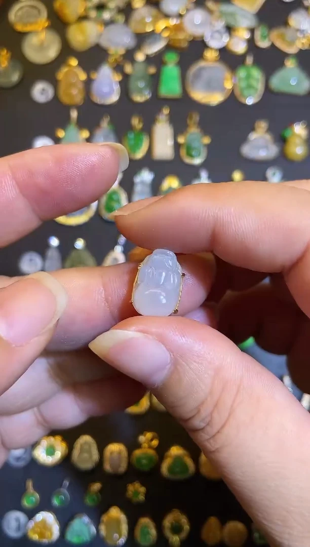 吊坠(不含链)银S925镶嵌翡翠1