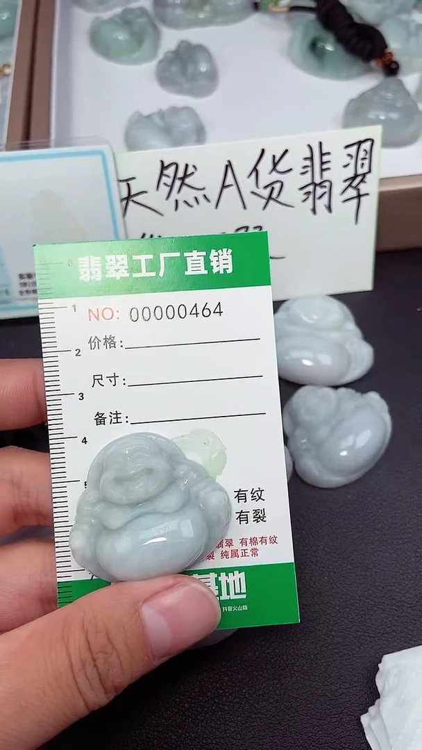 颈饰未镶嵌翡翠缅甸天然翡翠微微瑕0646