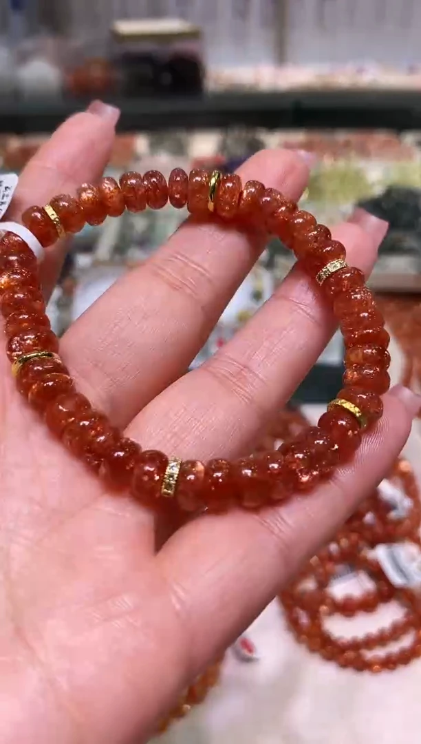 未镶嵌手链长石多样性发其一金太阳