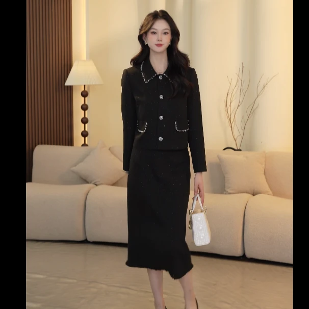 MissD.G.秋季轻熟风轻职风时尚女装上衣小香风套装XH-J264