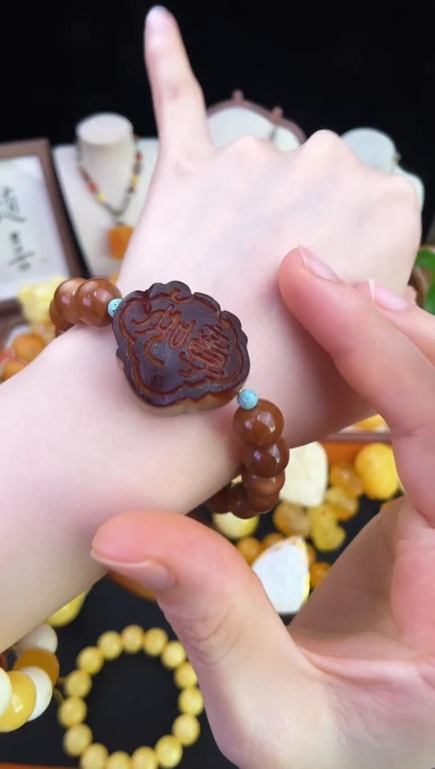 琥珀未镶嵌珠宝奇石柒月