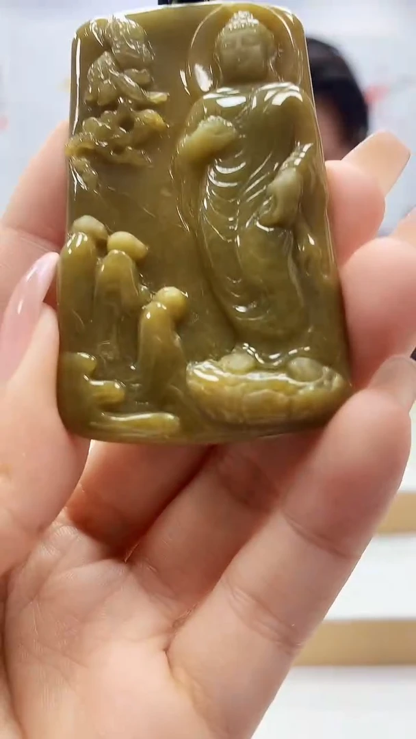 未镶嵌定制翡翠5060ty-毛货挂件27