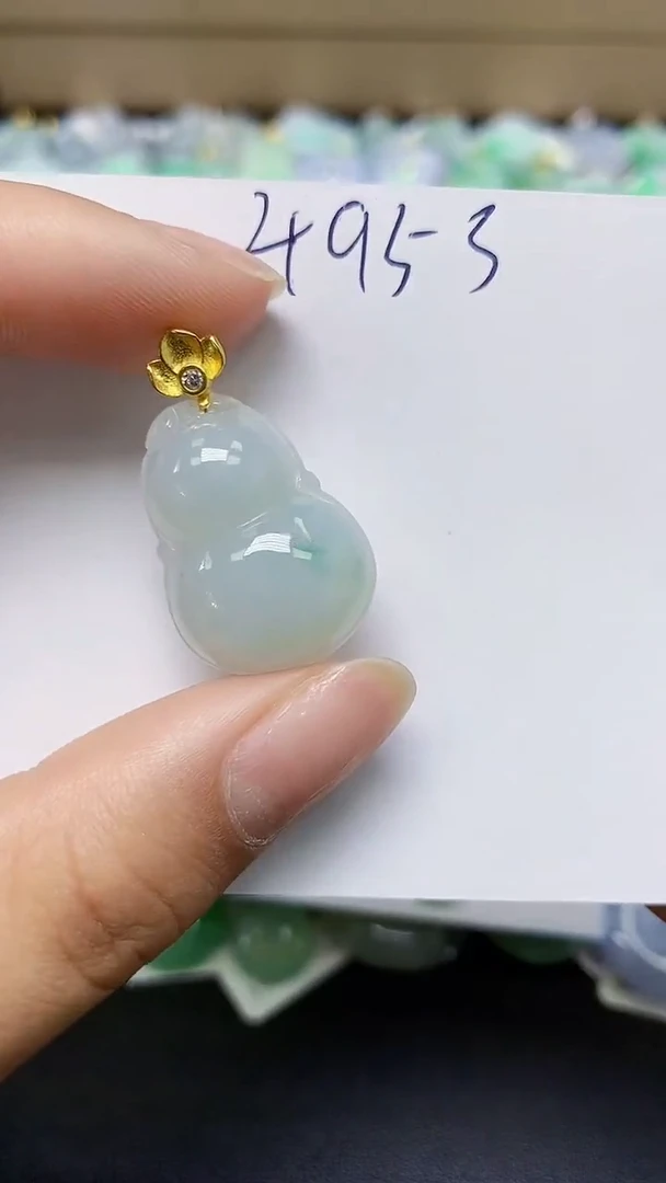 翡翠未镶嵌颈饰 天然缅甸翡翠A货