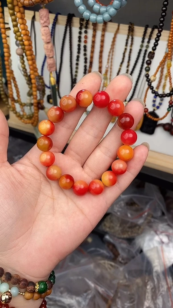 菩提根/象牙果手串乌梅子单圈