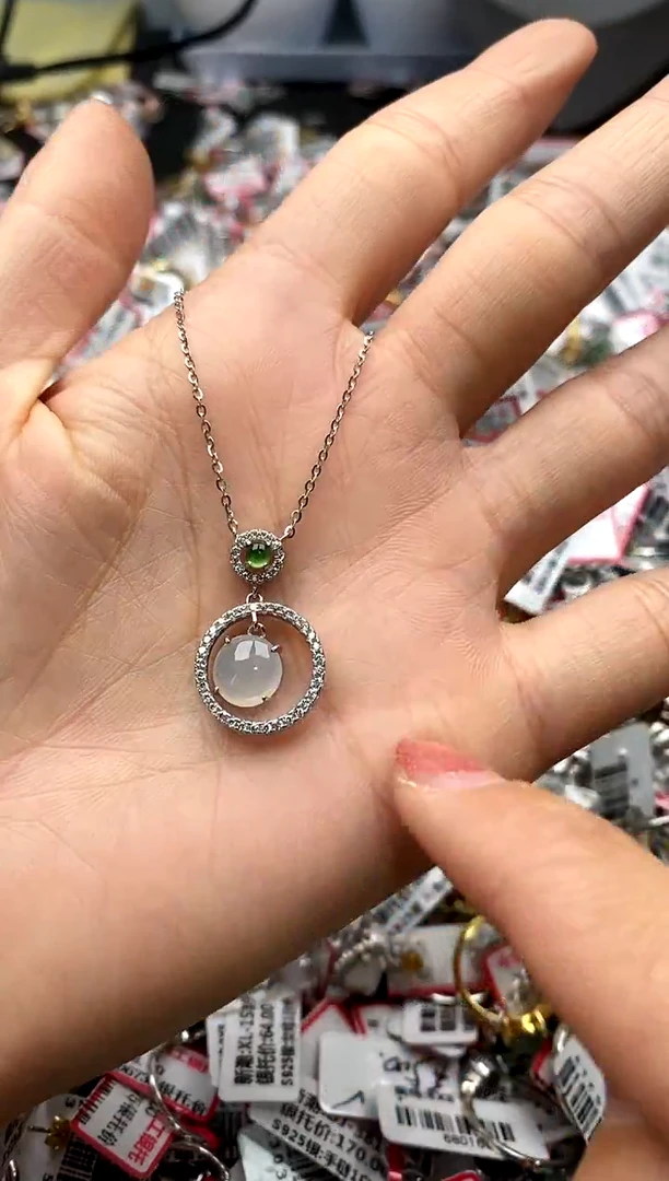 【闪购商品】翡翠戒指银S925镶嵌4444444    1