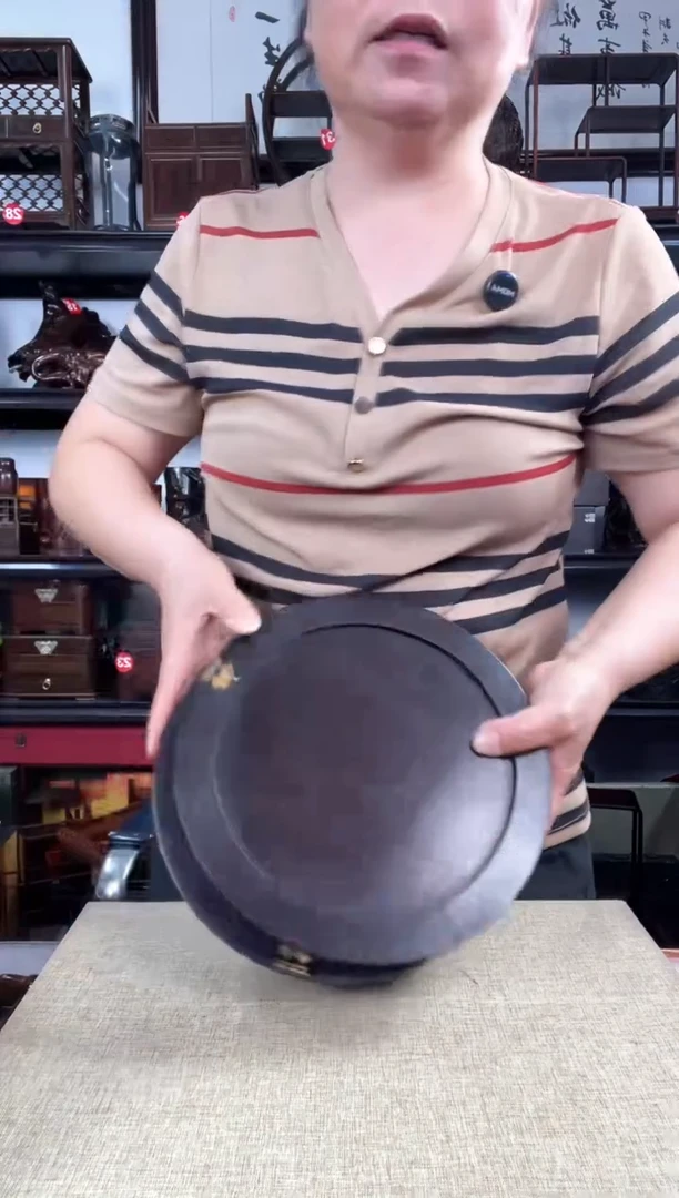 木3个圆老李红木工艺品