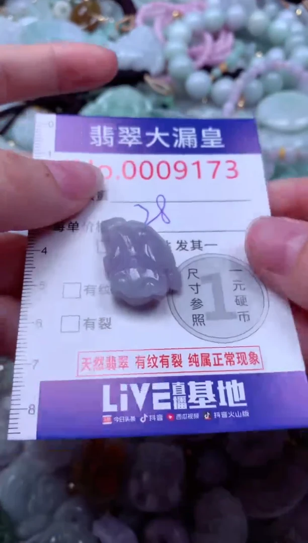 吊坠(不含链)未镶嵌翡翠9173