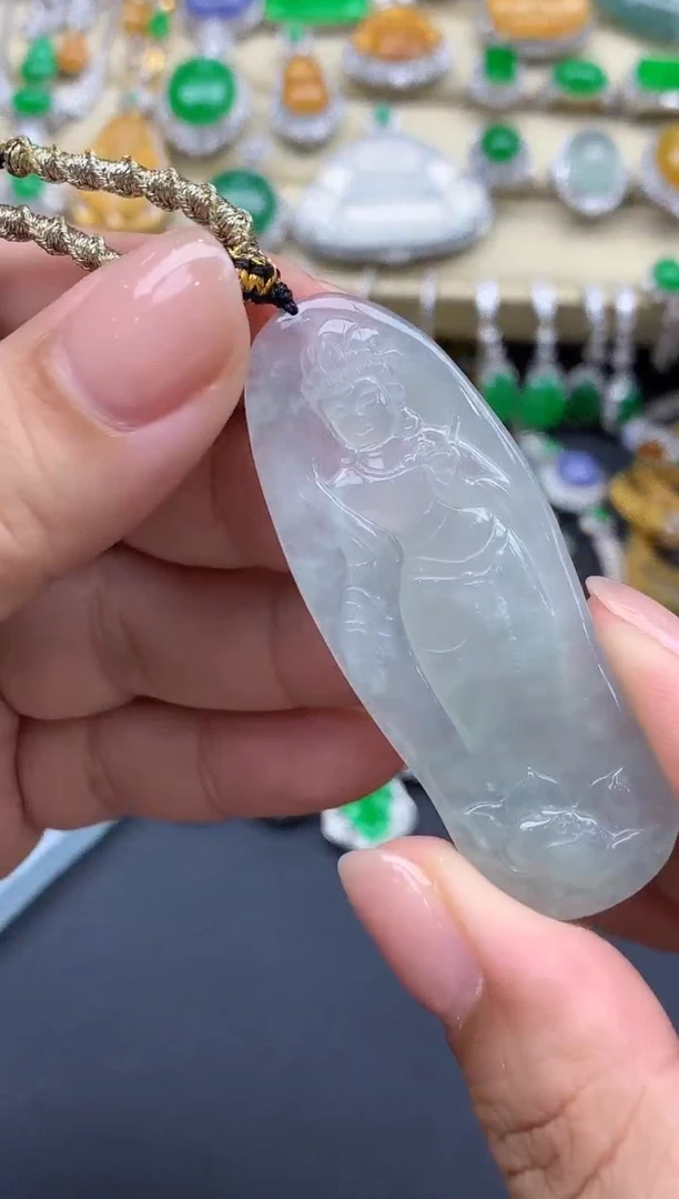 翡翠未镶嵌颈饰87-春日珠宝