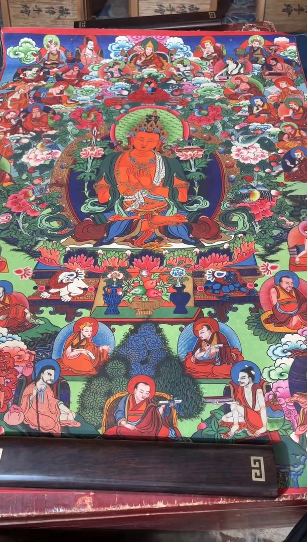 卷轴画龙妹的唐卡tk16