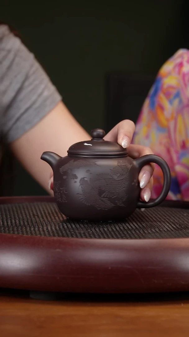 茶壶紫砂66ZCP匏樽 黑墩头250cc