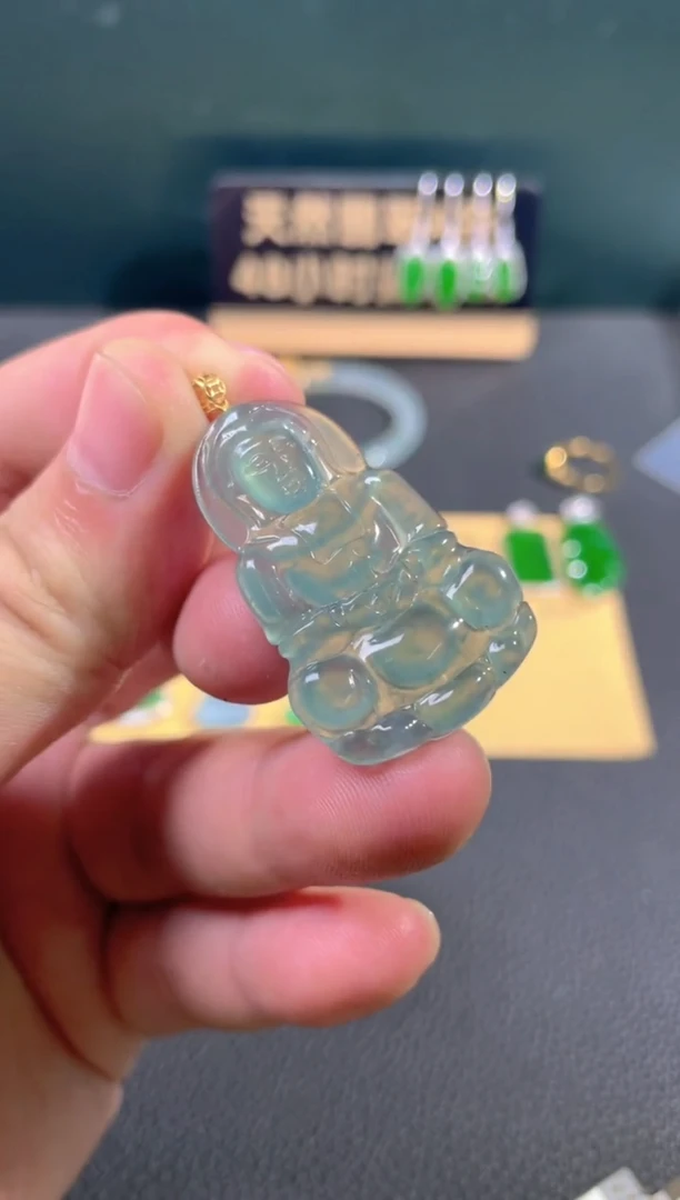 【闪购商品】翡翠颈饰18K金镶嵌翡翠