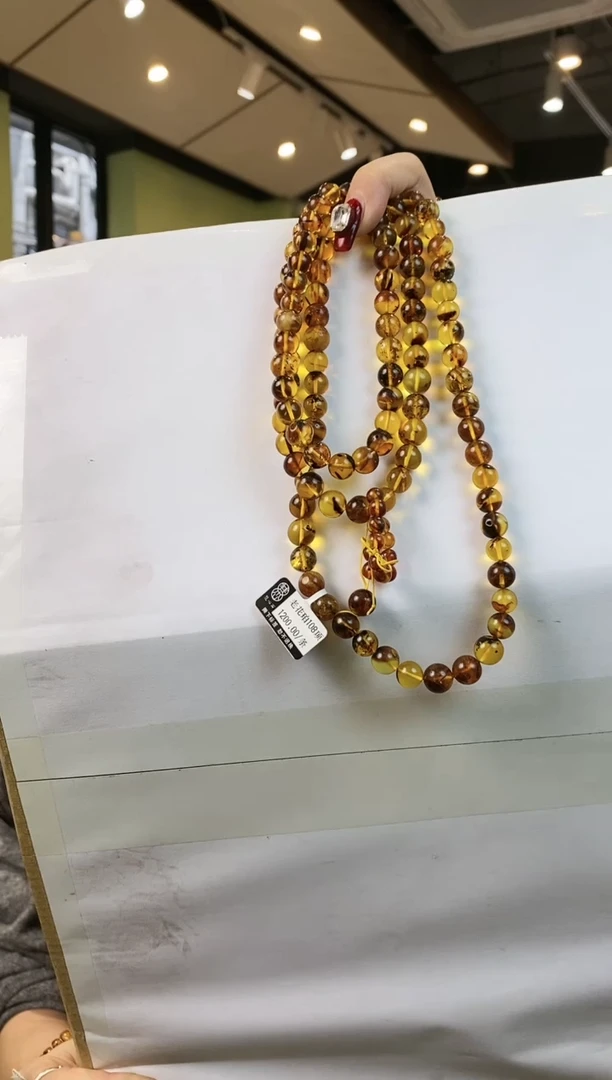 【闪购商品】琥珀颈饰未镶嵌多样性发一