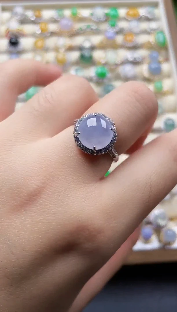 银S925镶嵌戒指翡翠17