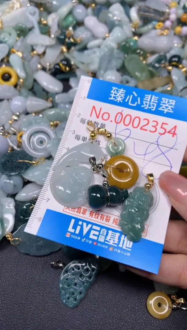 【闪购商品】翡翠颈饰未镶嵌含绳0002354