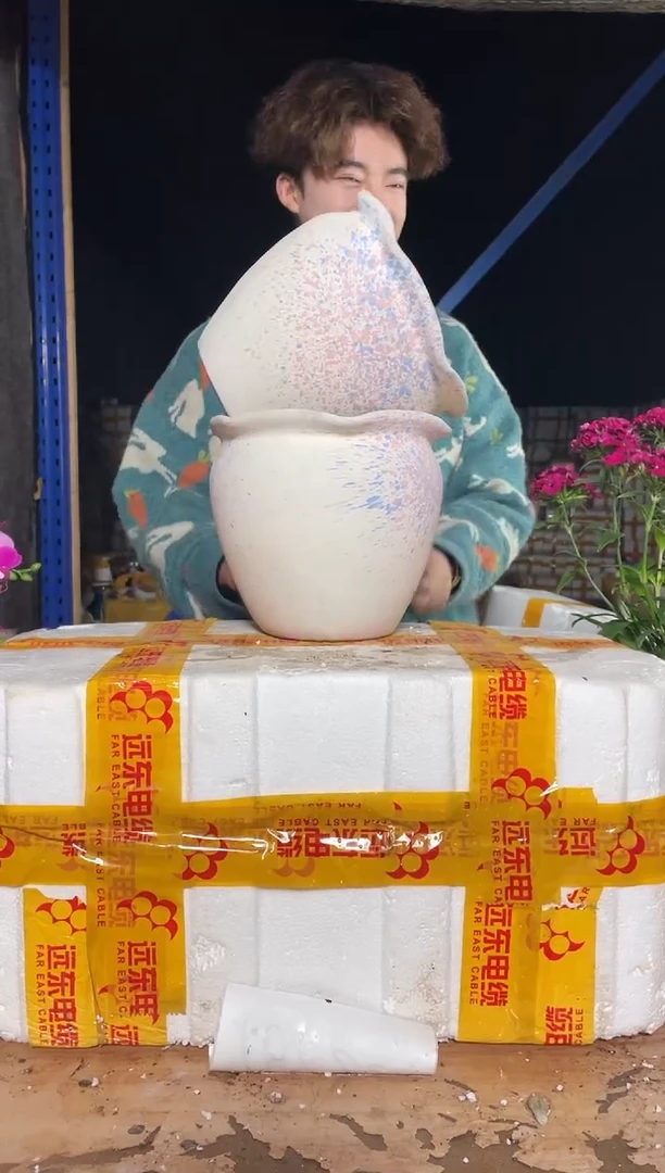 紫砂花盆宜兴紫砂粗陶花盆17*17