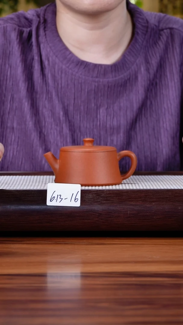 紫砂茶具6.13-16大红泥 云柱晃盖130