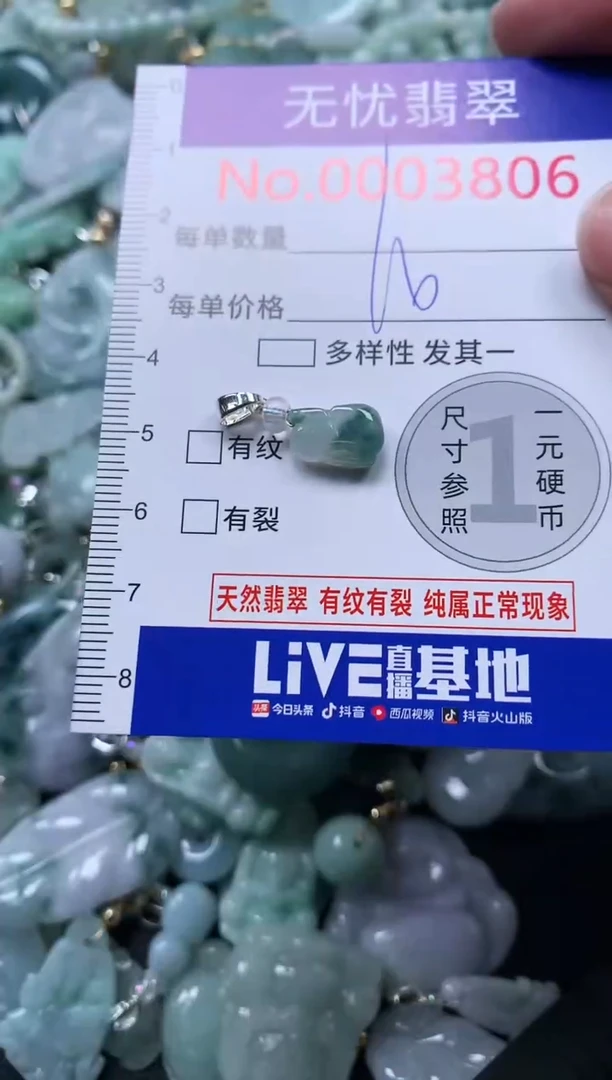 颈饰未镶嵌翡翠3806