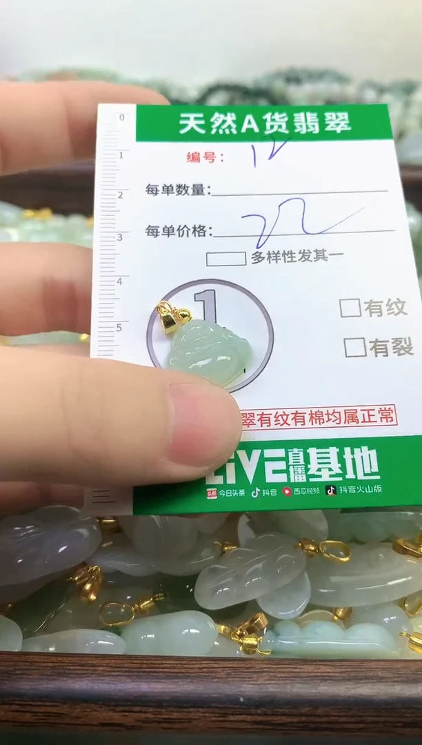 颈饰未镶嵌翡翠纯天然缅甸A货翡翠