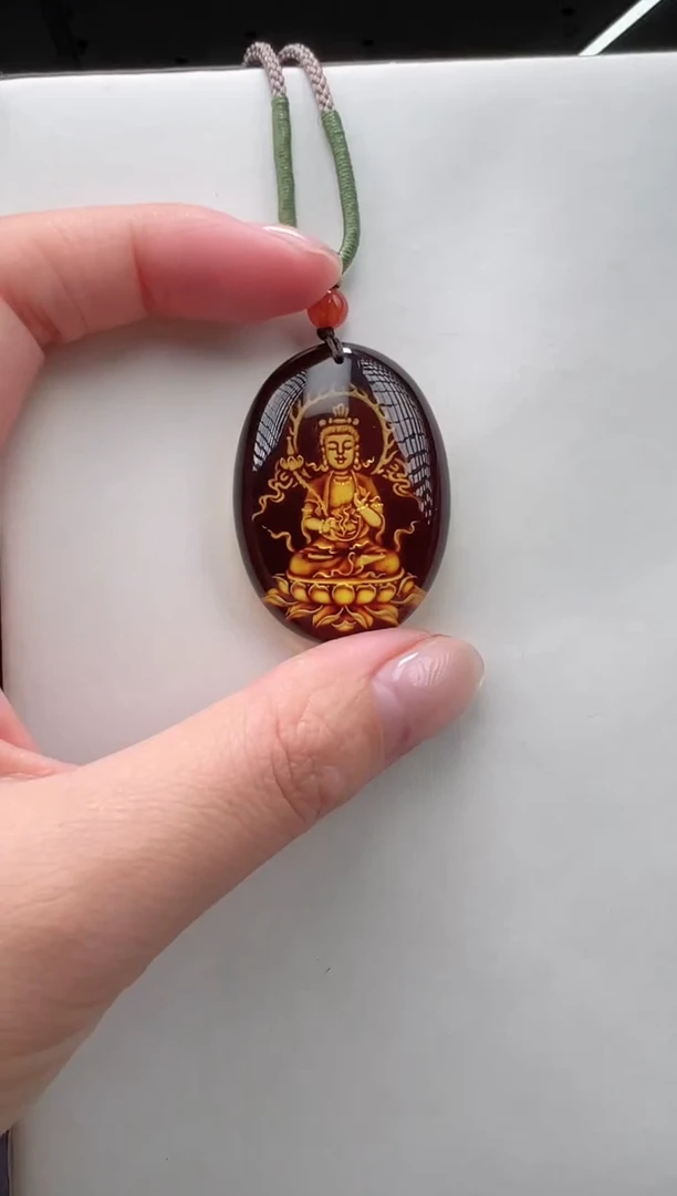 琥珀颈饰未镶嵌马多样性拍一发一