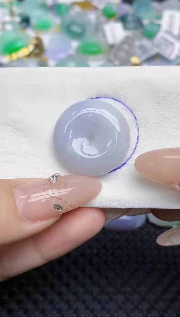 颈饰未镶嵌翡翠   天然翡翠A货  百元以上9米证书费自理