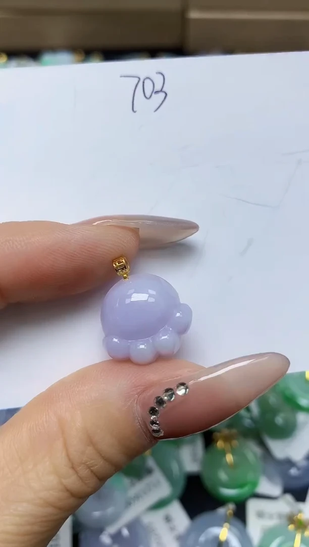 翡翠未镶嵌颈饰天然翡翠A货