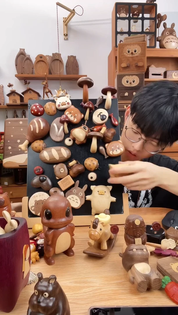 木棒棒糖龙猫乌檀木