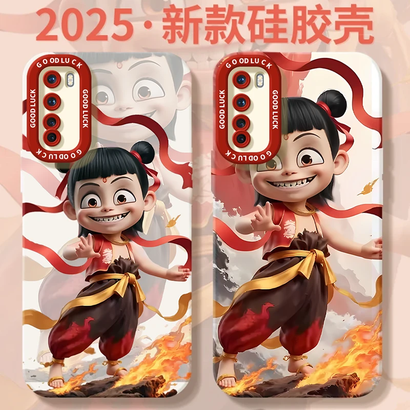 魔童哪吒适用一加NORD手机壳防摔全包软硅胶高颜值高级感卡通新