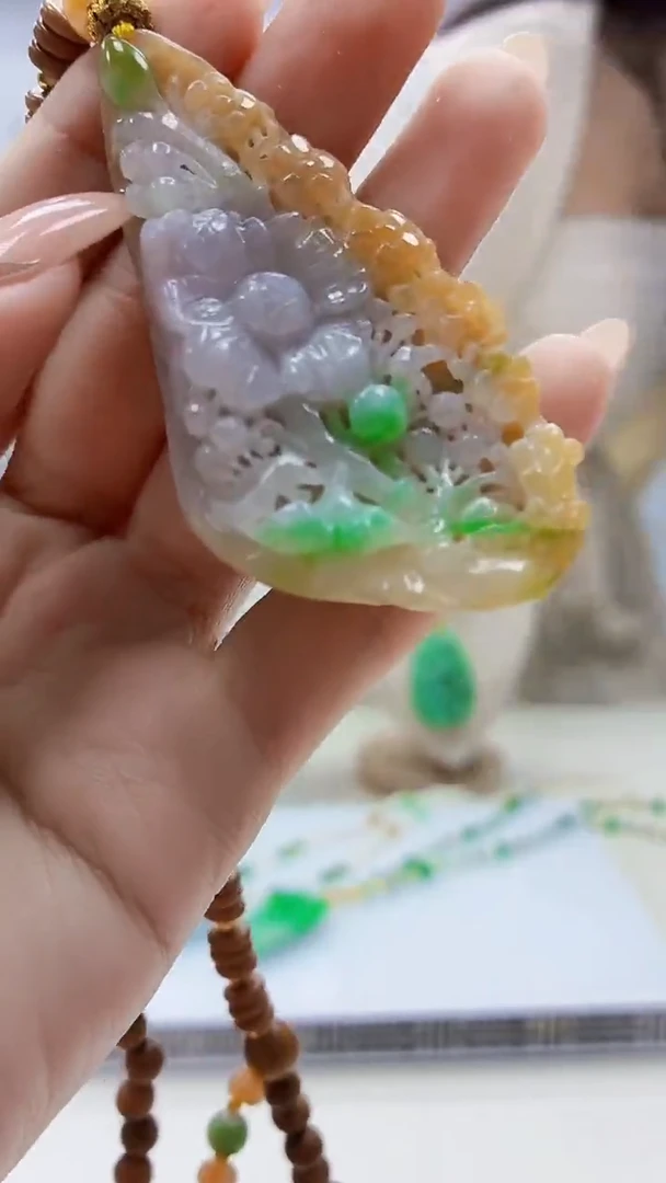 未镶嵌定制翡翠3495ty-毛货挂件18