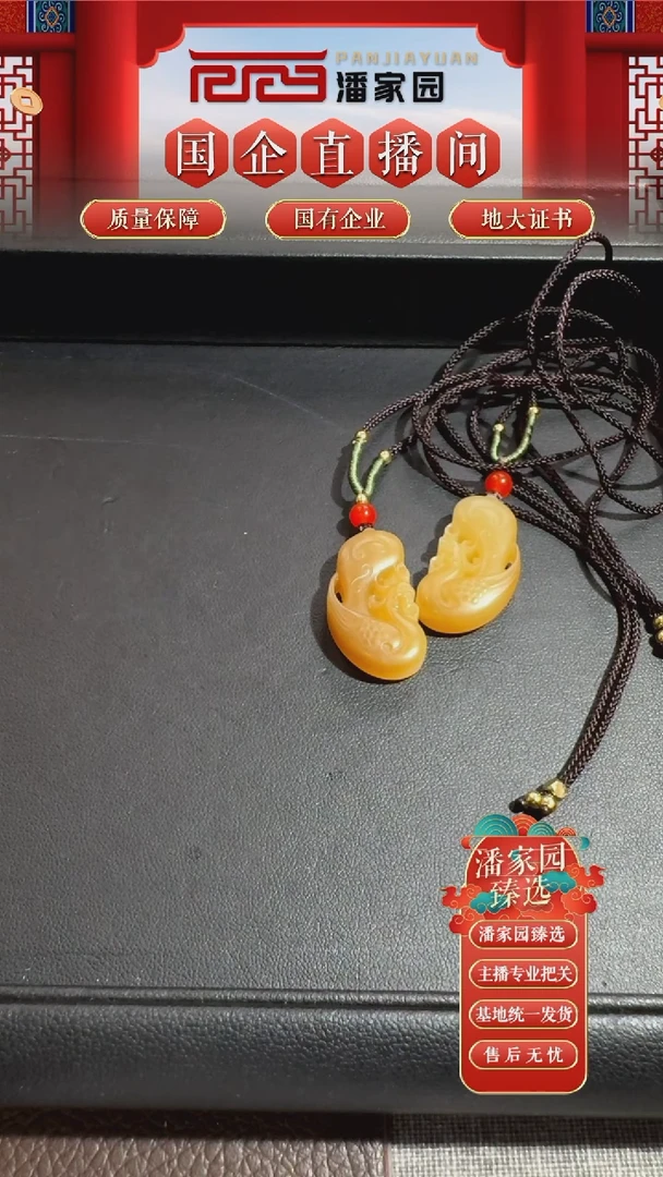 颈饰未镶嵌和田玉269-LSY-0925-和田玉-龙凤对-新疆-30*16*6.8mm