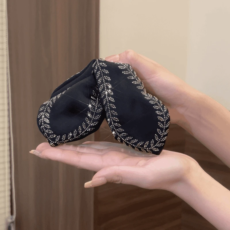 小众设计感叶片麦穗抓夹后脑勺大号鲨鱼夹优雅气质显发量发夹头饰