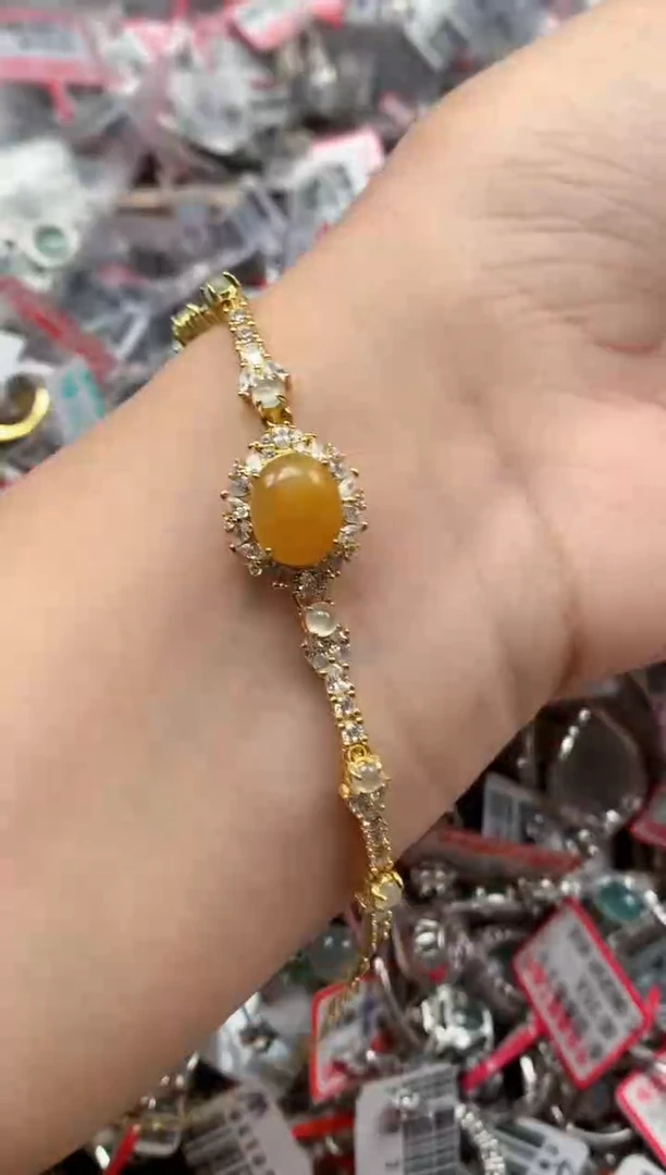 银S925镶嵌戒指翡翠天然A货缅甸翡翠