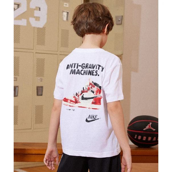 AIR JORDAN男女童装夏季新款上衣运动印花休闲短袖C737