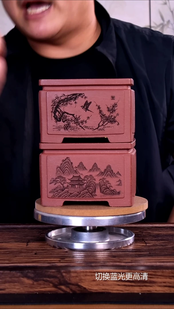 紫砂花盆紫砂花盆内口10-7       2只